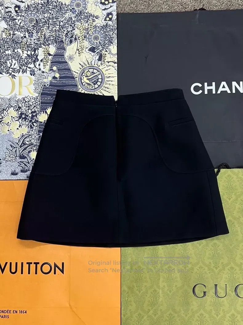 Dior Dior Wool and silk CD skirt Size 42" / US 20 - 2 Thumbnail