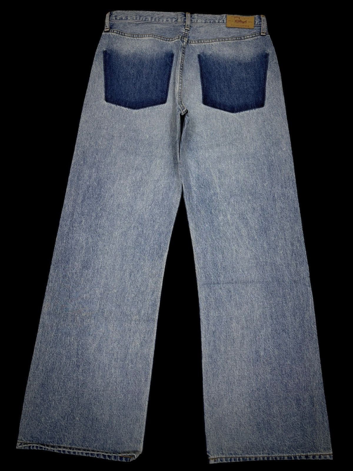 20471120 INSANE Slanted Fly Wide Leg Denim Baggy Jeans Ungrid 2114071 Size US 33 - 8 Thumbnail