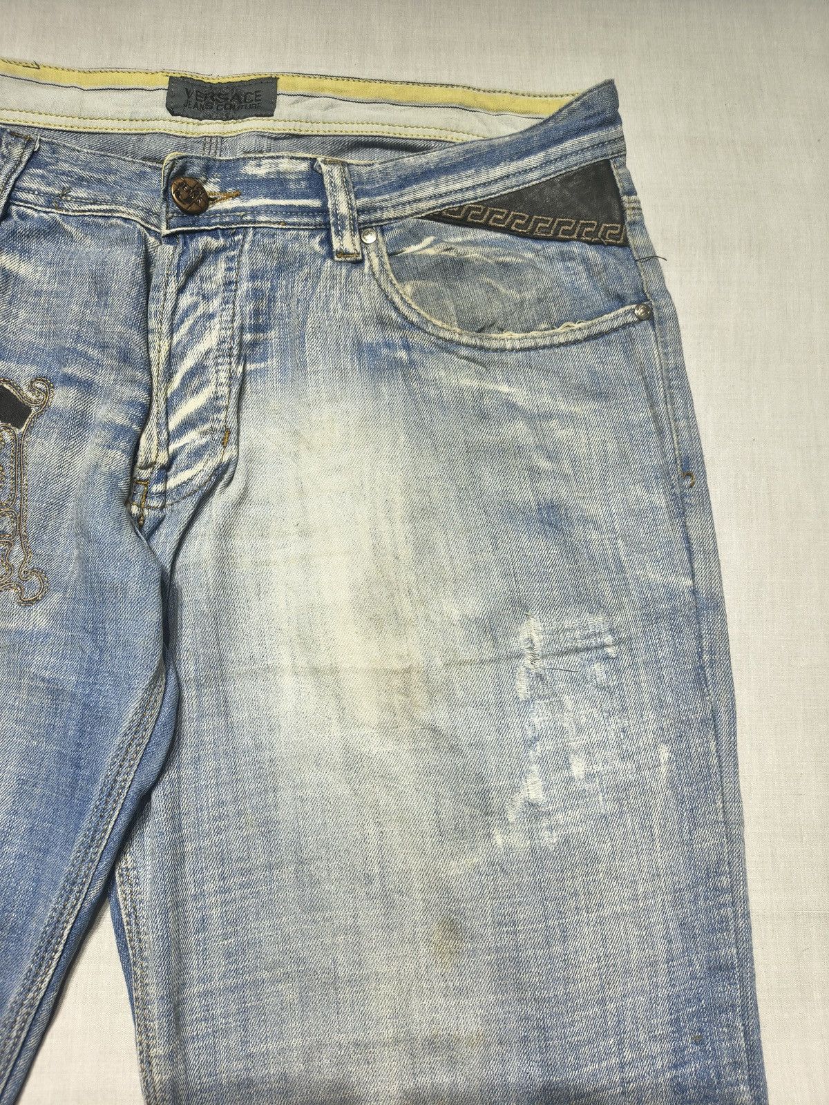 Versace Jeans Couture Versace couture Y2K hip hop jeans 🌞(035) Size US 38 / EU 54 - 9 Thumbnail