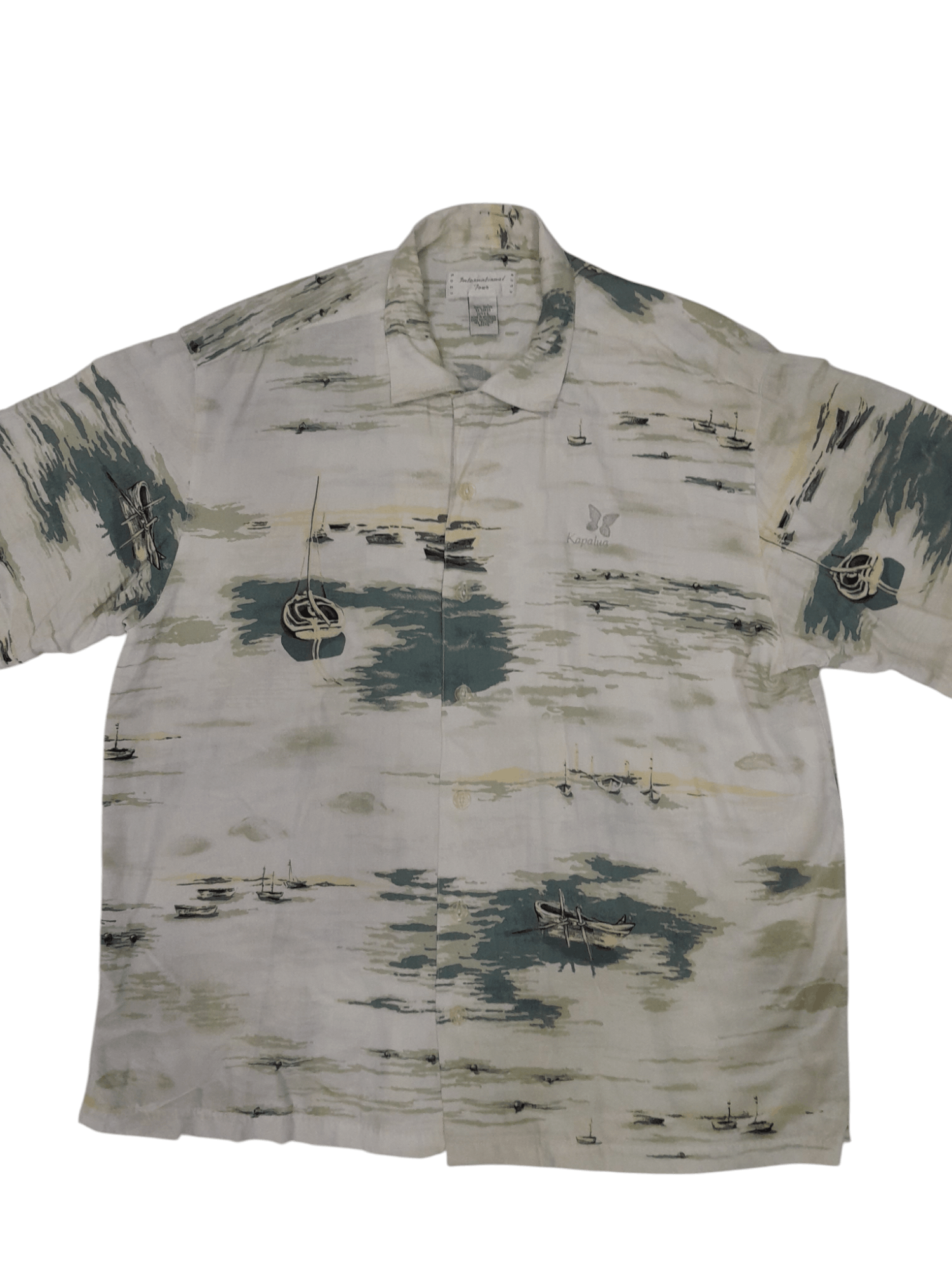 Izod IZOD 100 Rayon Button Shirt (F552) Size US L / EU 52-54 / 3 - 2 Thumbnail