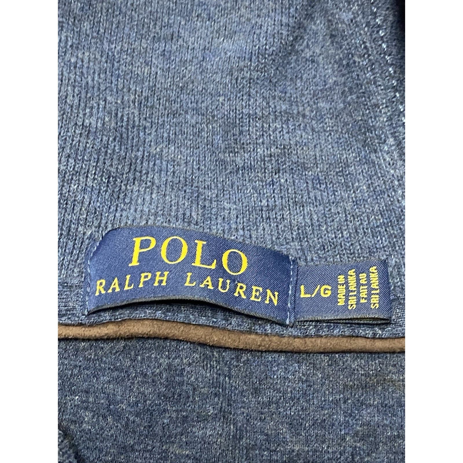 Ralph Lauren Ralph Lauren Mens Large Blue Pony Shawl Collar Sweater Size US L / EU 52-54 / 3 - 3 Thumbnail