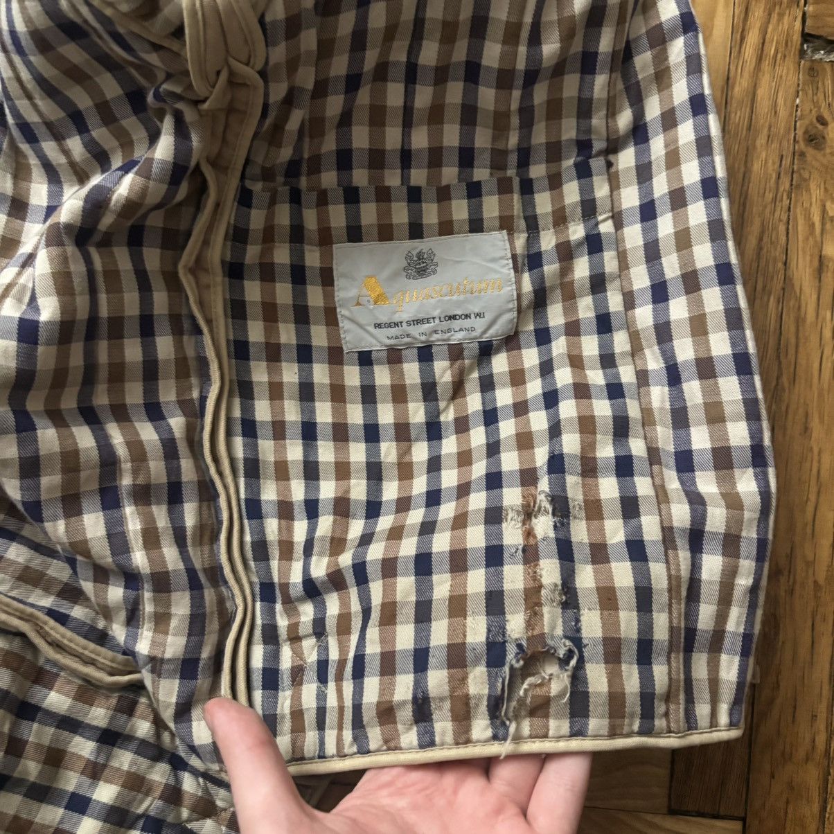 Aquascutum × Vintage Vintage 90’s Aquascutum Quilted Jacket Rare Item Size US L / EU 52-54 / 3 - 4 Thumbnail