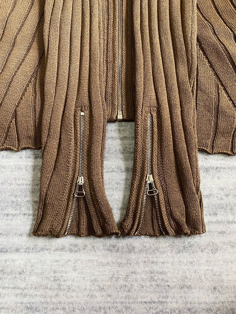 Kiko Kostadinov KIKO KOSTADINOV Harkman Knitted Zip-Up Cardigan Sweater 25 Size US M / EU 48-50 / 2 - 4 Thumbnail