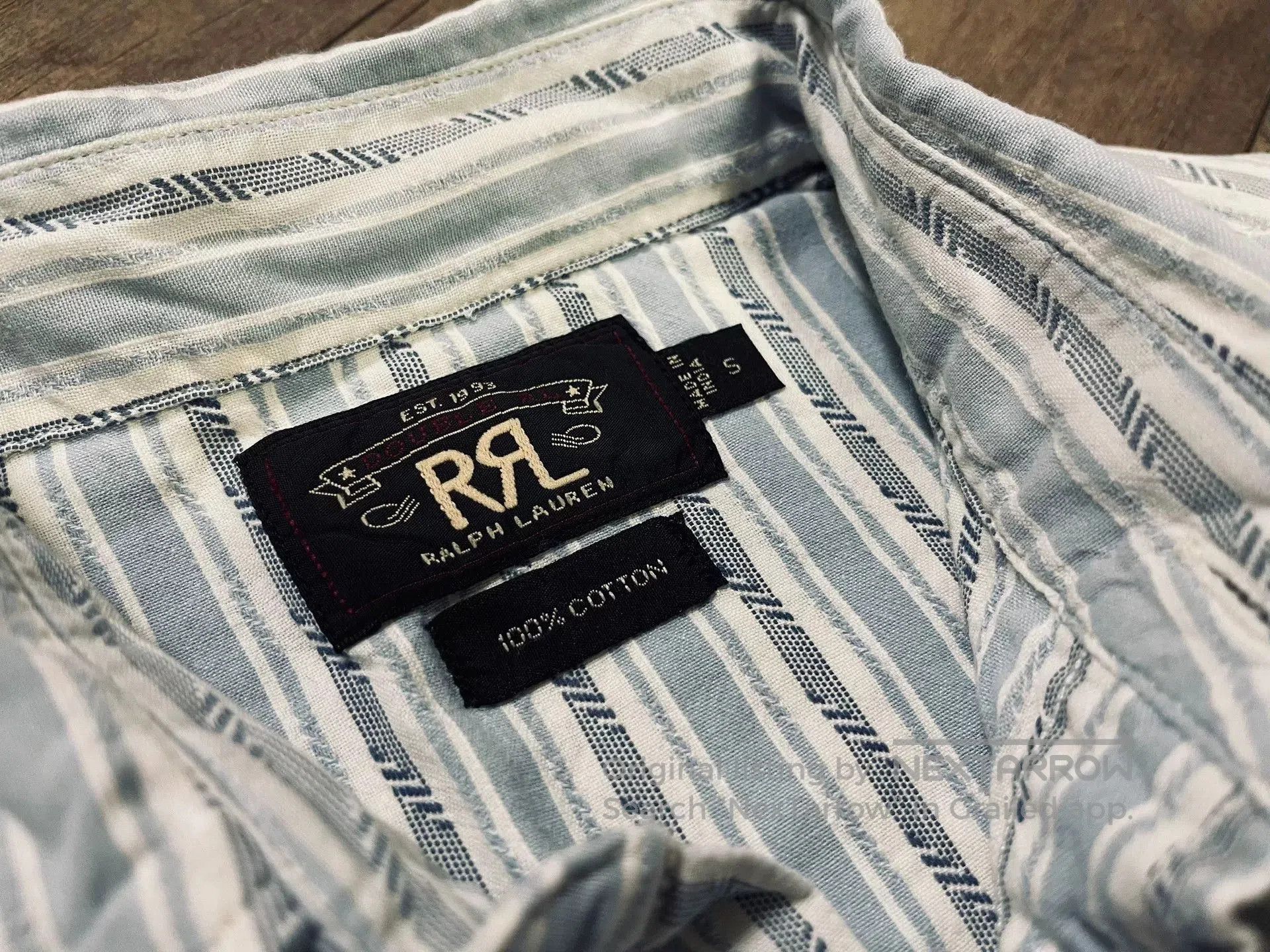 RRL Ralph Lauren RRL Western Pattern Stripe Gem Button Shirt. Size US S / EU 44-46 / 1 - 3 Thumbnail