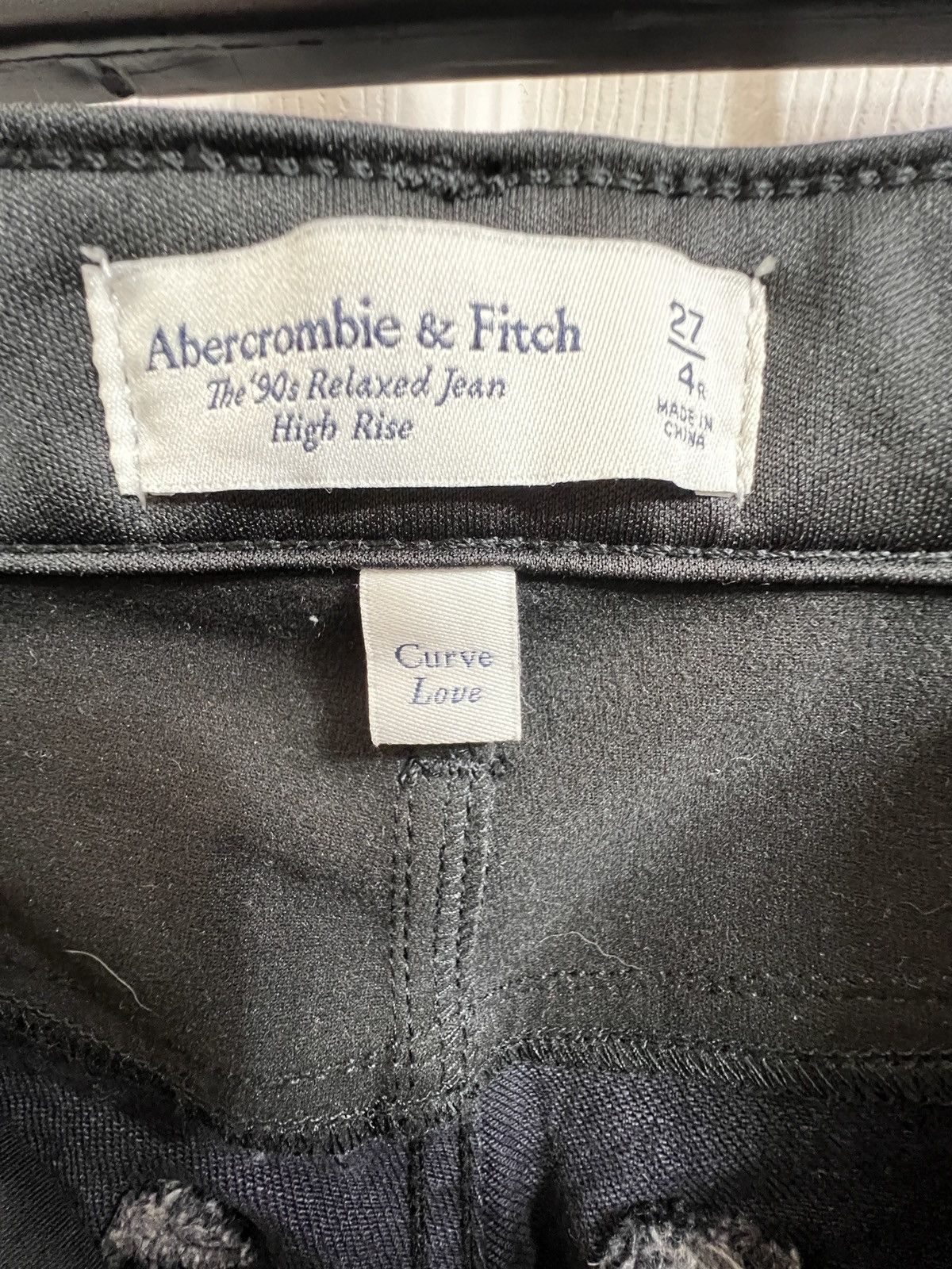 Abercrombie & Fitch Abercrombie & fitch Mixed Fabric High Rise 90s Relaxed Jean Size 27" / US 4 / IT 40 - 6 Thumbnail