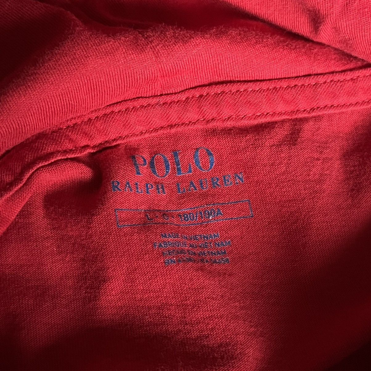 Polo Ralph Lauren × Vintage Vintage Polo Ralph Lauren Big Pony Flag USA Logo Tee Hoodie Size US L / EU 52-54 / 3 - 5 Thumbnail