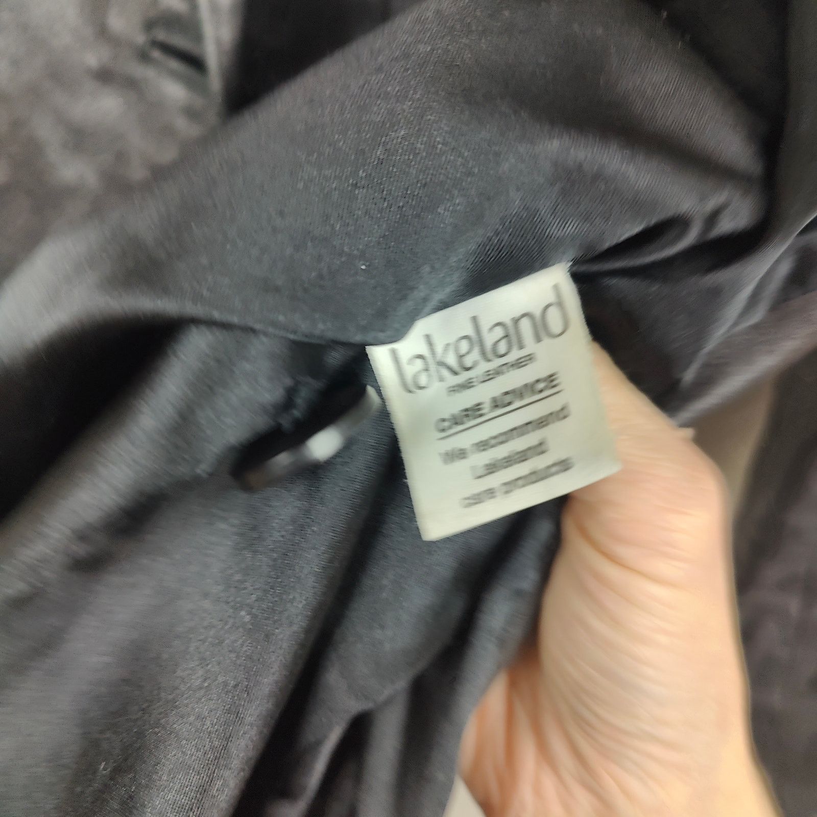 Other Vintage Lakeland Leather Jacket Womens 8 Black Button Up Size M / US 6-8 / IT 42-44 - 9 Thumbnail