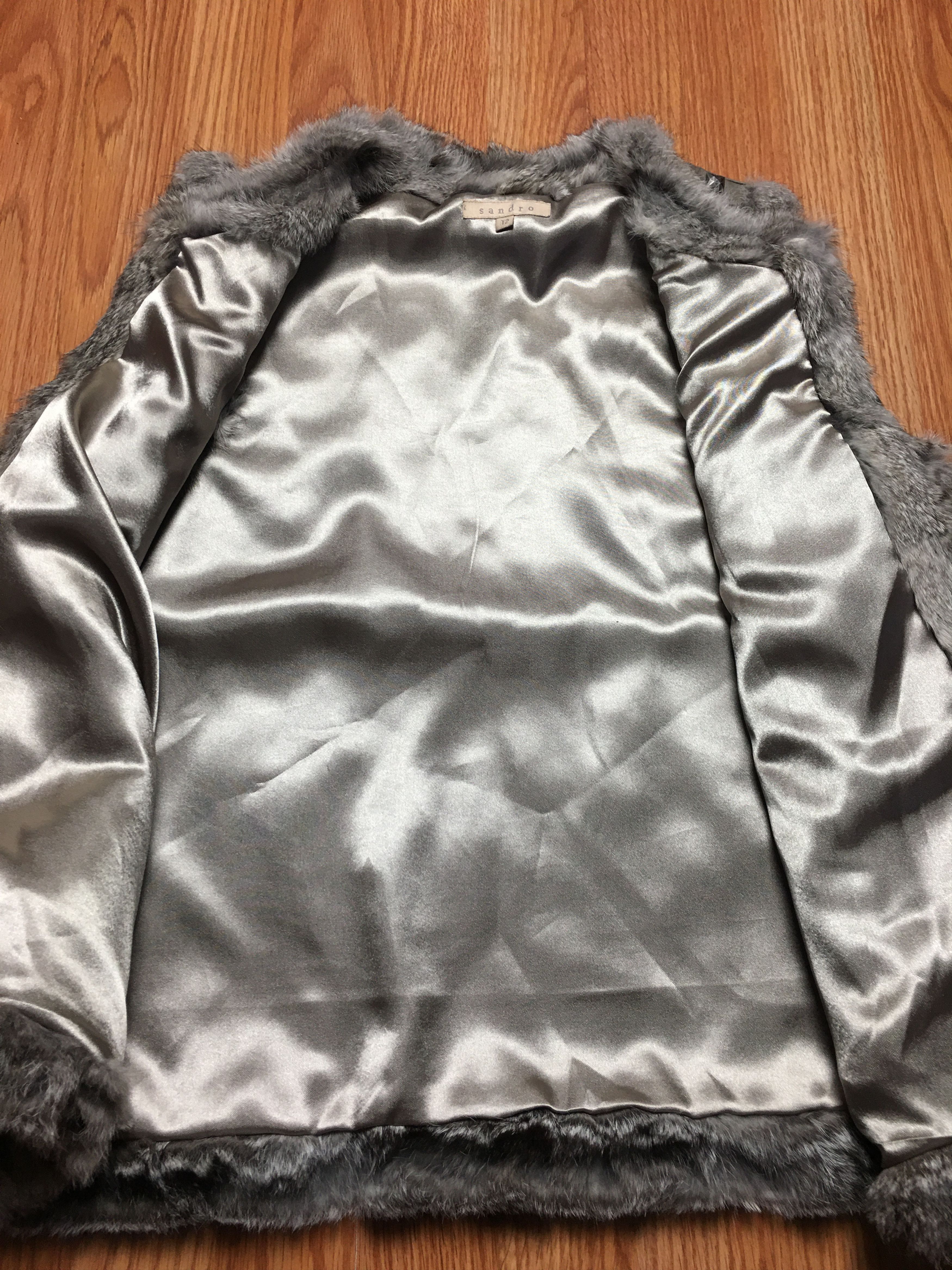 Sandro Sandro Paris Rabbit Fur Vest Jacket Size T2/ M Size M / US 6-8 / IT 42-44 - 14 Thumbnail