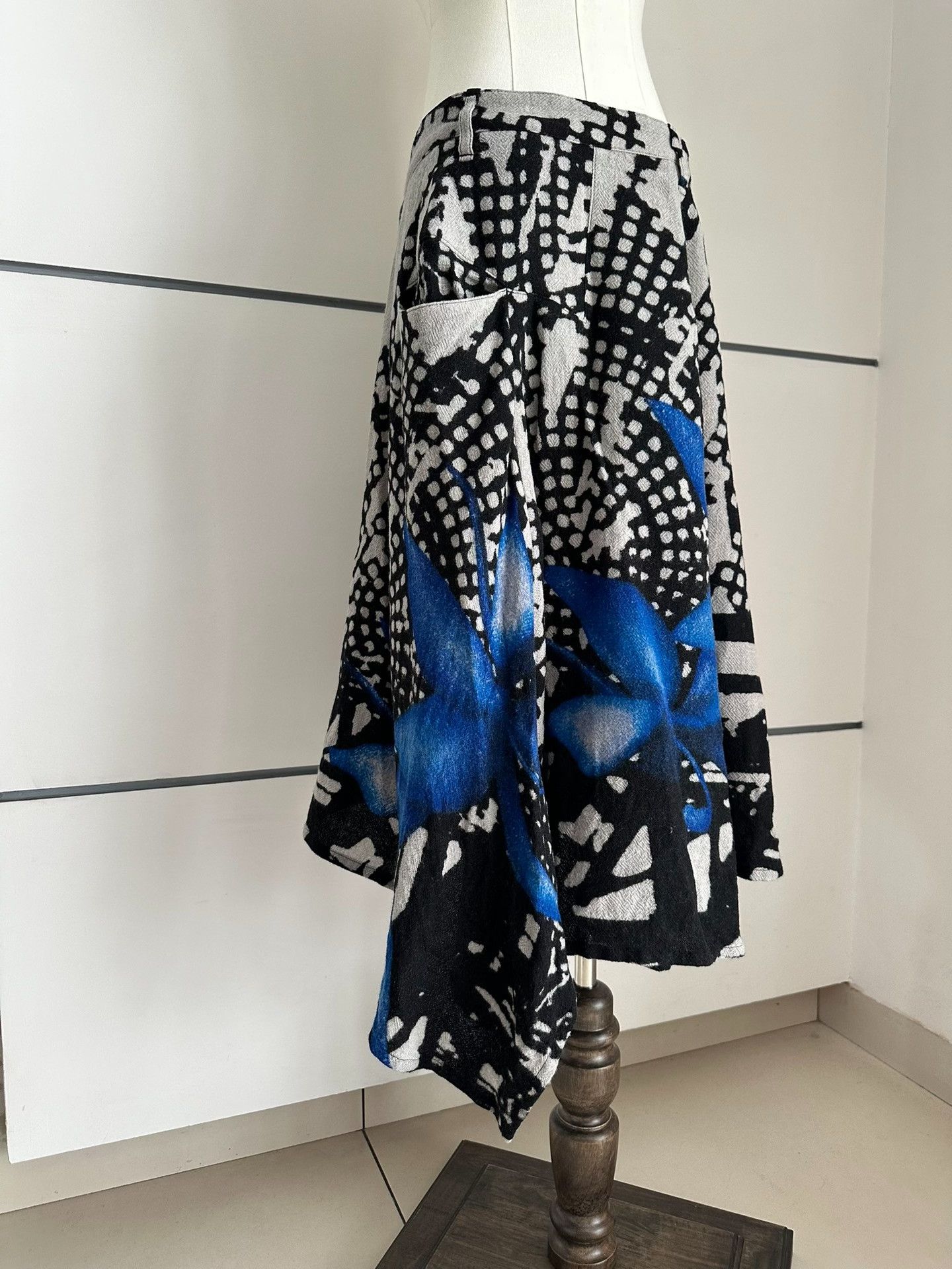 Other YOHJI YAMAMOTO 1998AW Irregular Floral Dress| Size 28" / US 6 / IT 42 - 4 Thumbnail