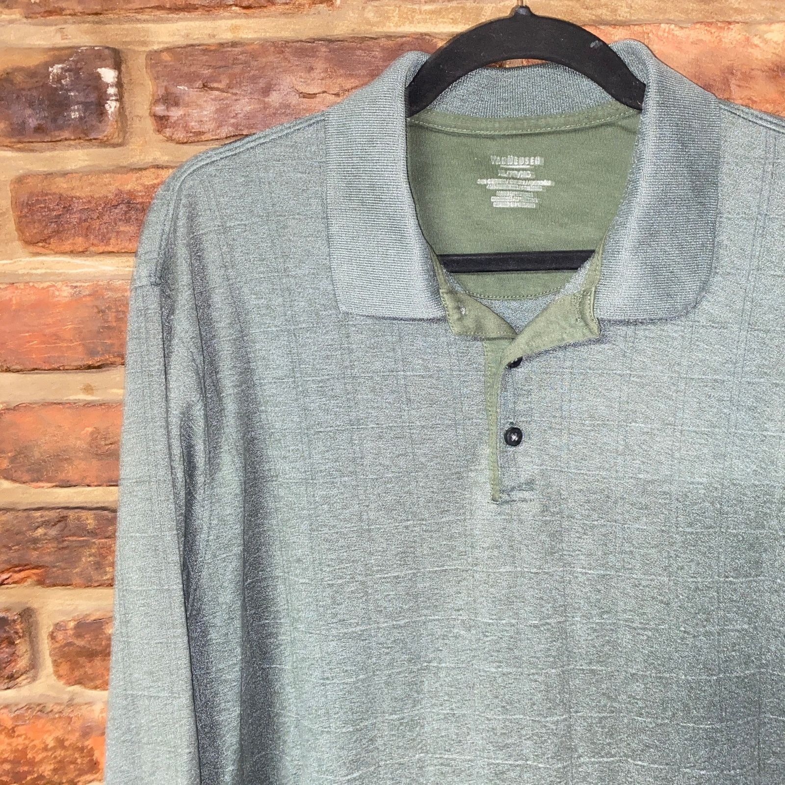 Van Heusen Van Heusen Green Pullover Collared Rugby Polo Sweater XL Size US XL / EU 56 / 4 - 2 Thumbnail