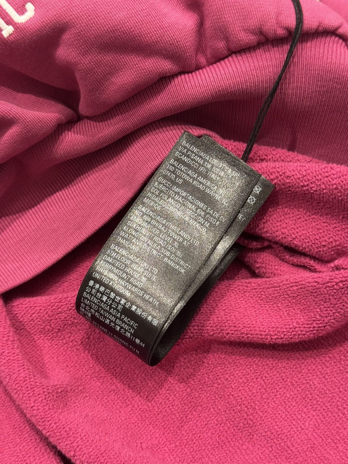 Balenciaga Balenciaga Pink Cotton Oversized Hoodie Size US L / EU 52-54 / 3 - 9 Thumbnail