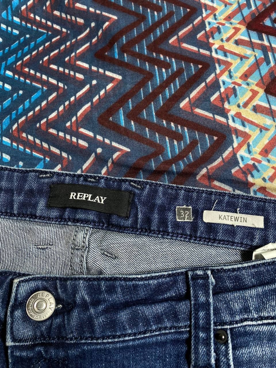 Replay × Vintage Vintage Replay Denim Baggy Style Jeans Size US 32 / EU 48 - 2 Thumbnail