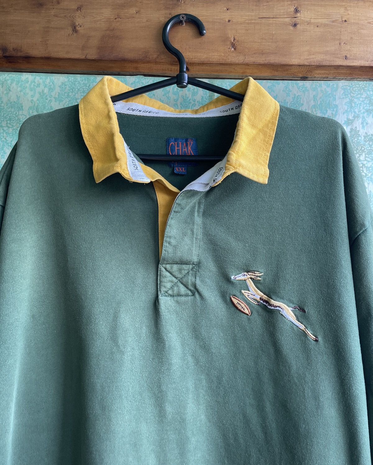 Vintage Vintage Chak Sports South Africa Rugby Springboks LongSleeve Size US XXL / EU 58 / 5 - 2 Thumbnail