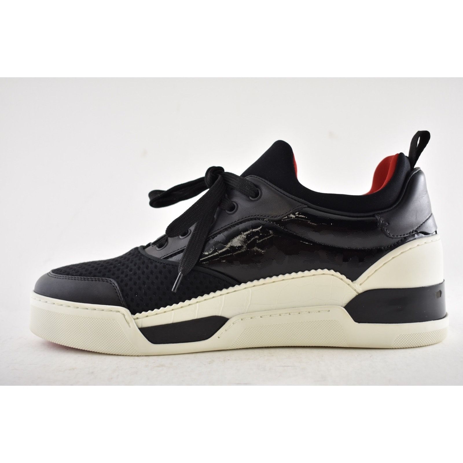 Christian Louboutin Christian Louboutin Aurelien Flat Black White Sneaker 44 11 Size US 11 / EU 44 - 9 Thumbnail