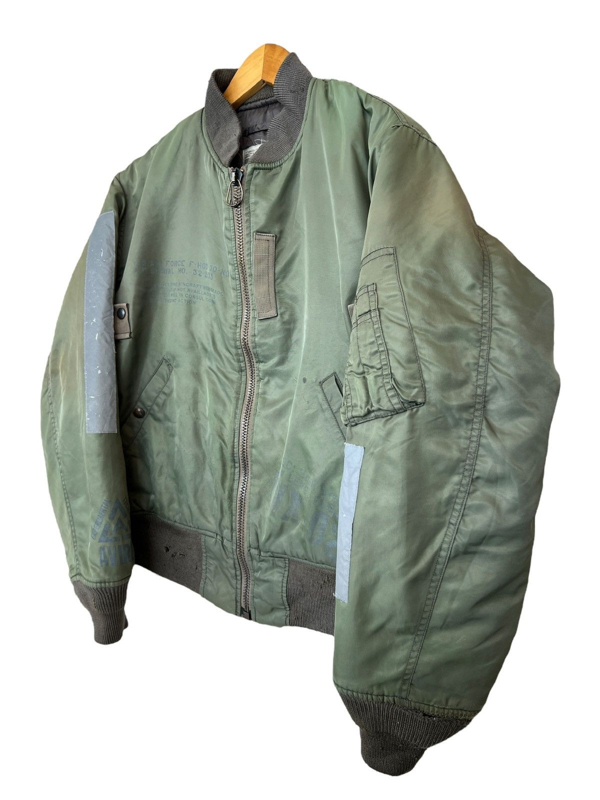 Avirex PICK🔥🔥Avirex USAF Distressed Ma1 Bomber Jacket Size US M / EU 48-50 / 2 - 6 Thumbnail