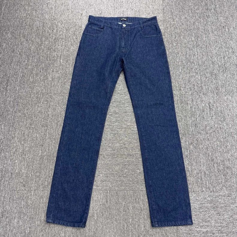 Raf Simons RAF SIMONS Leather Patch Denim Jeans - dmc Size US 31 - 1 Thumbnail