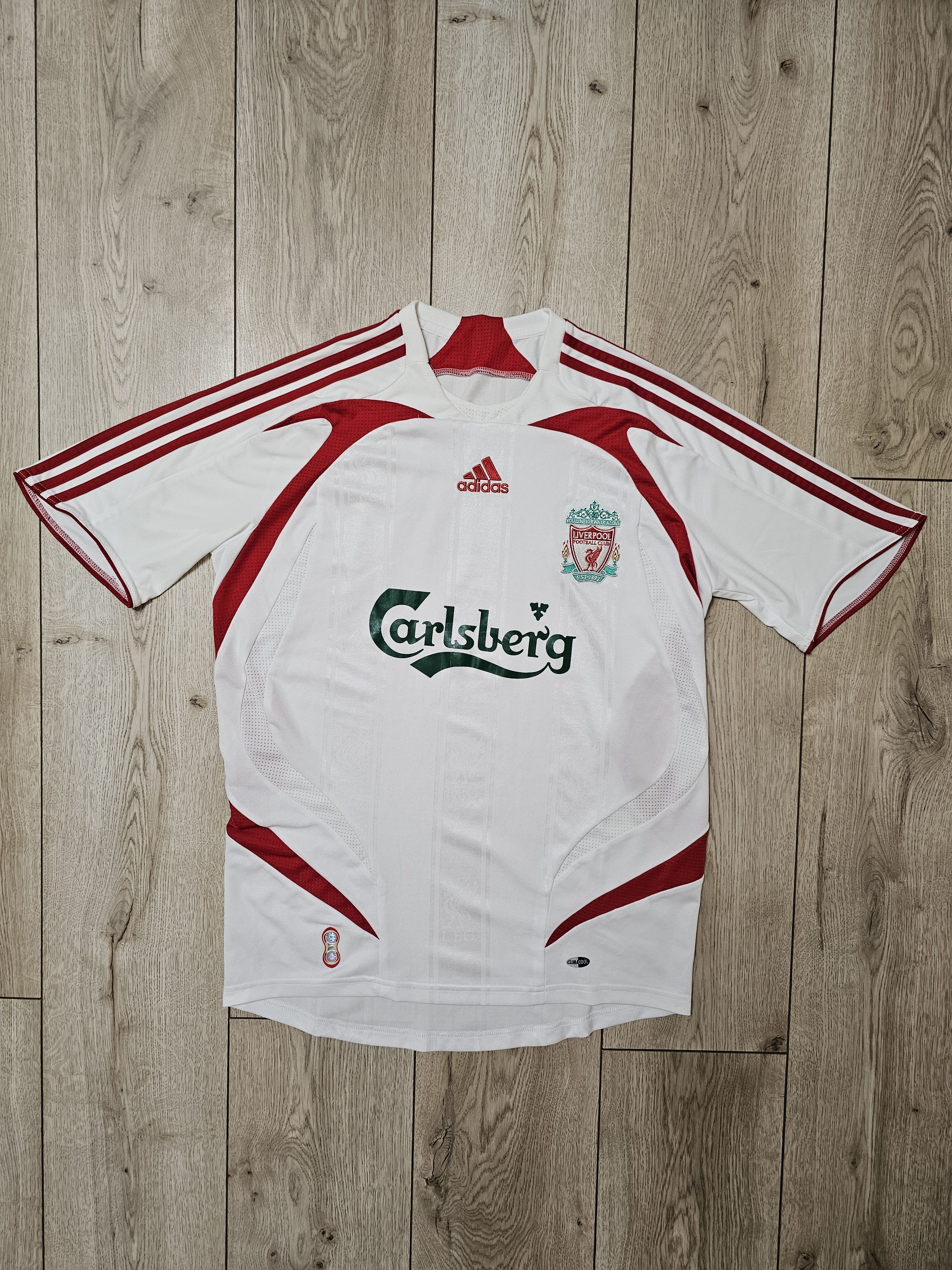 Adidas LIVERPOOL 2007 2008 AWAY FOOTBALL SHIRT SOCCER JERSEY Size US S / EU 44-46 / 1 - 1 Thumbnail