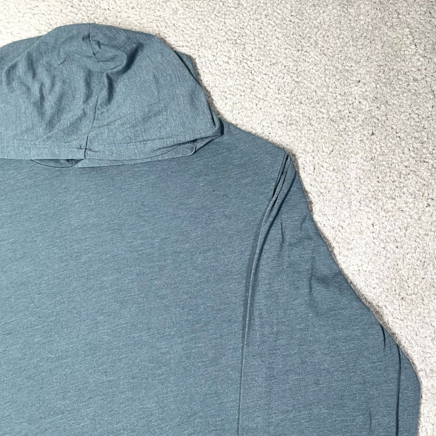 Vintage Soft Serve Hoodie Womens 2XL Blue Cloud Cotton Sweatshirt Pullover Stretch Size XXL / US 16-18 / IT 52-54 - 5 Thumbnail