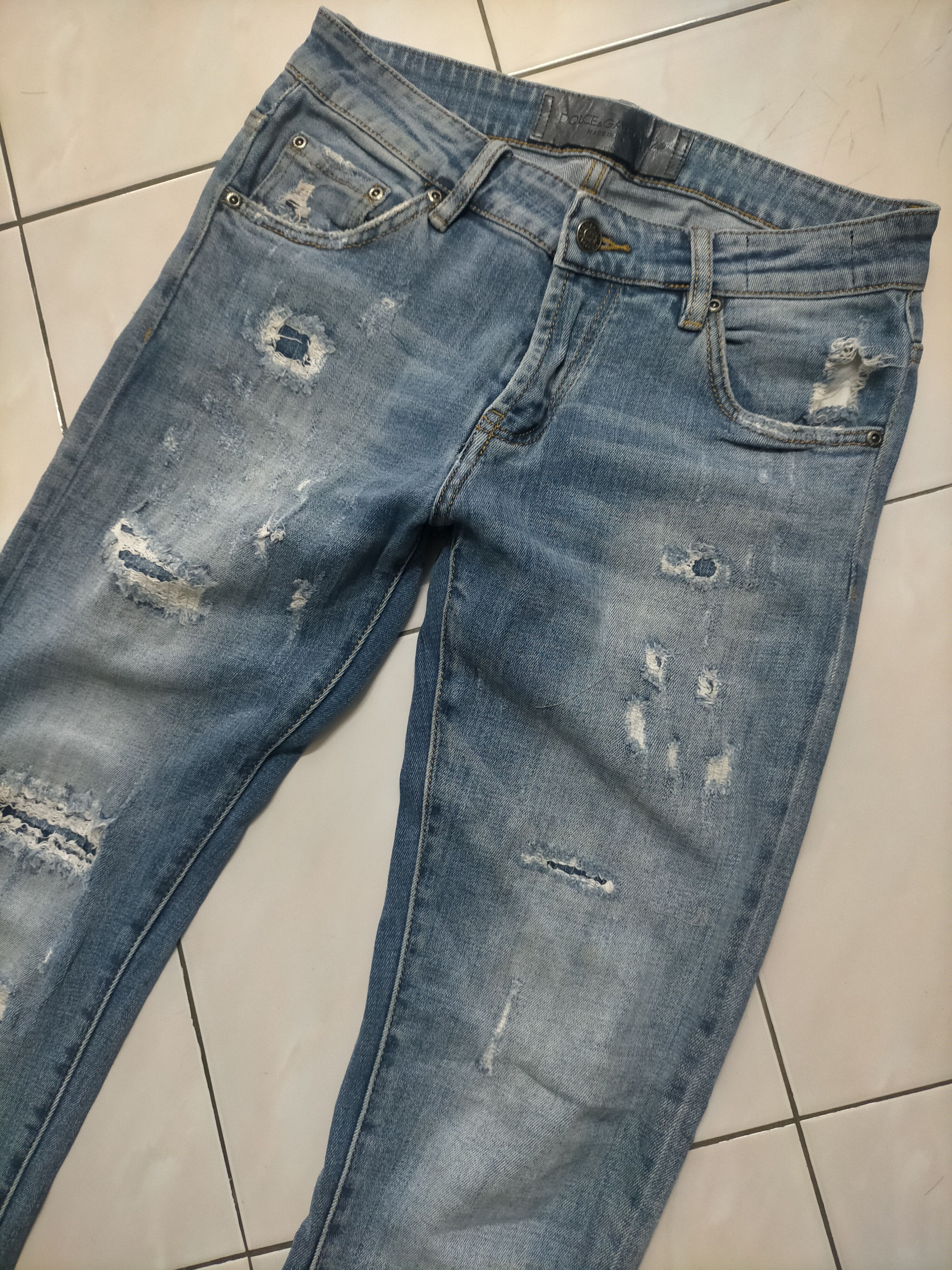 Dolce & Gabbana 🔥Dolce & Gabbana Skinny Stretch Distressed Jeans Size US 30 / EU 46 - 3 Thumbnail