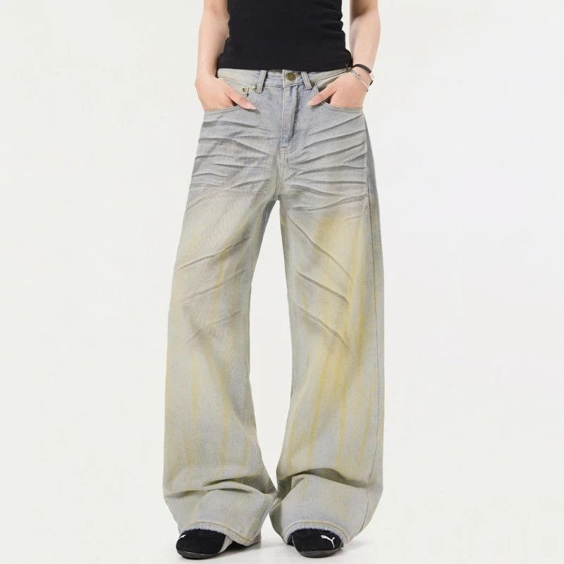 Jean American Loose Wide Leg Jeans Size US 33 - 4 Thumbnail