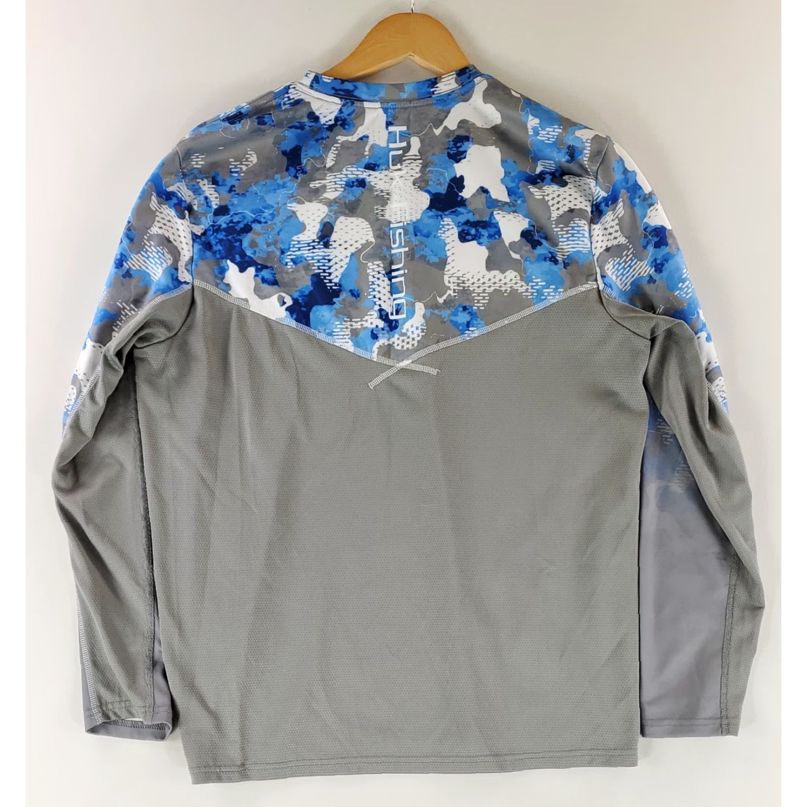 Vintage Huk Shirt Performance Fishing Long Sleeve Blue Gray Camo Mens M Size US M / EU 48-50 / 2 - 3 Thumbnail