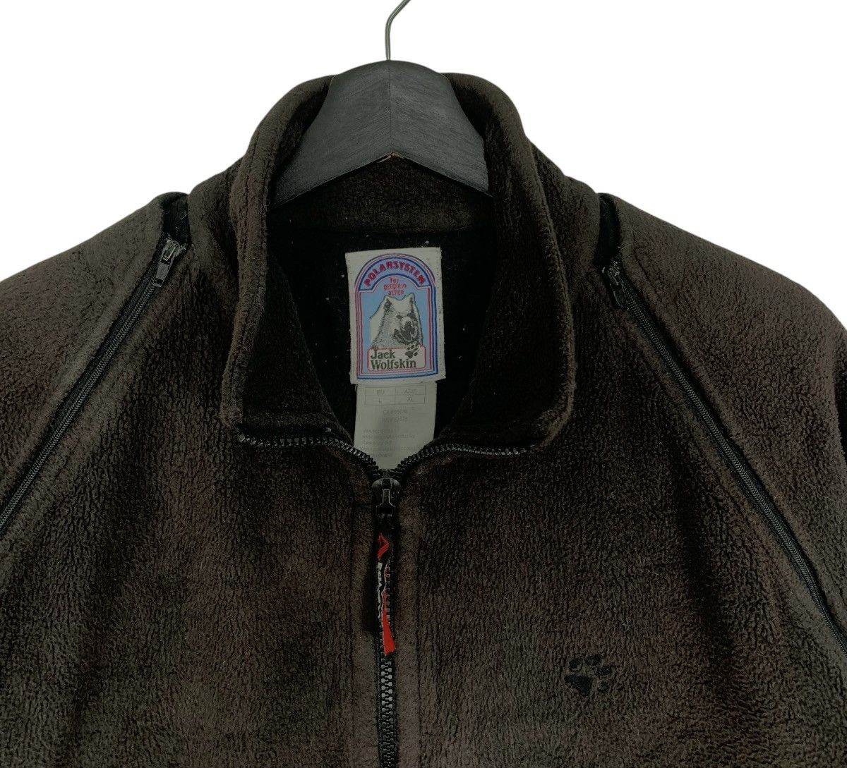 Jack Wolfskin × Vintage Vintage Jack Wolfskin Outdoor Product Outwear Fleece Jacket Size US L / EU 52-54 / 3 - 3 Thumbnail