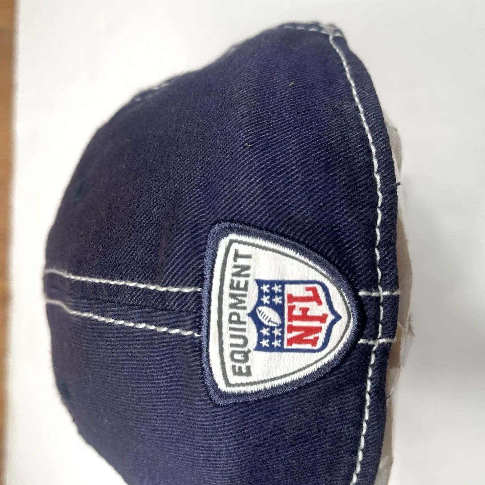 Reebok Reebok Hat Adult L/XL Blue On Field FitMax70 NFL NE Patriots Fitted Baseball Cap Size ONE SIZE - 6 Thumbnail