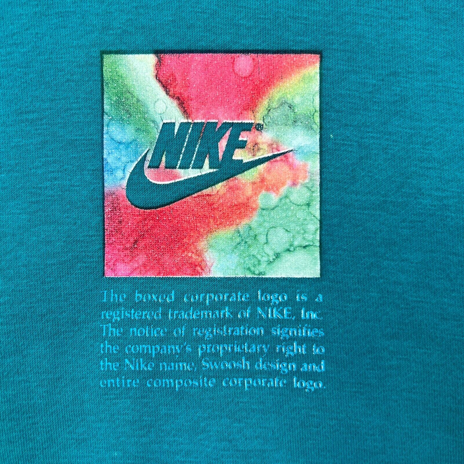 Nike × Vintage Nike Sportswear Hoodie Medium Blue Swoosh Box Logo Hooded Size US M / EU 48-50 / 2 - 2 Thumbnail