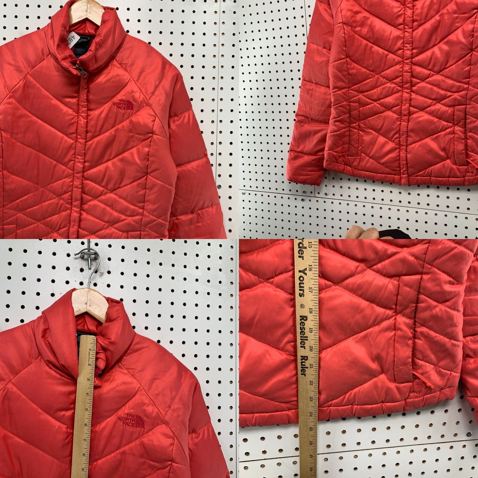 The North Face The North Face 550 Down Puffer Jacket Womens Small Red Quilted Winter Size S / US 4 / IT 40 - 8 Thumbnail