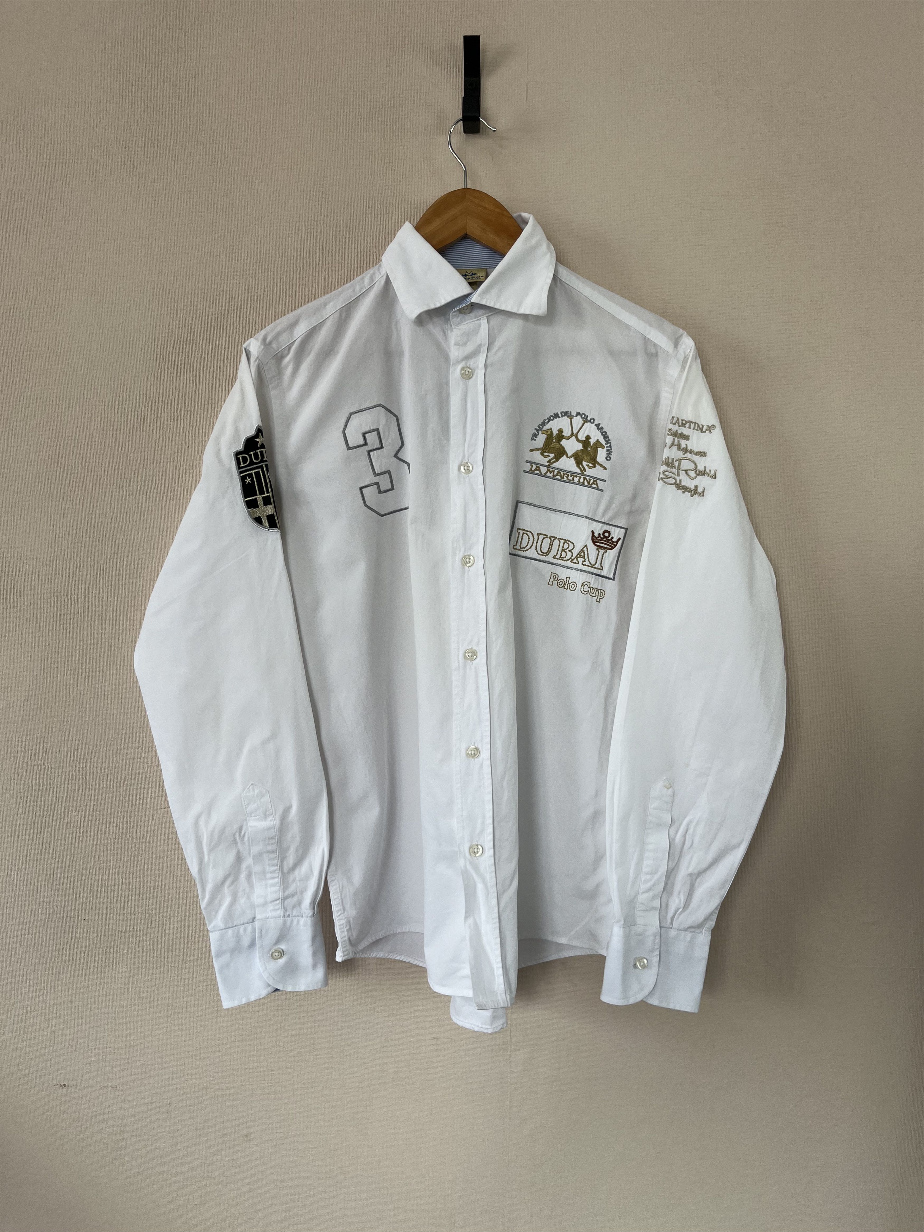La Martina La Martina Collared Button-Down Shirt White DUBAI #3 Size US M / EU 48-50 / 2 - 1 Thumbnail