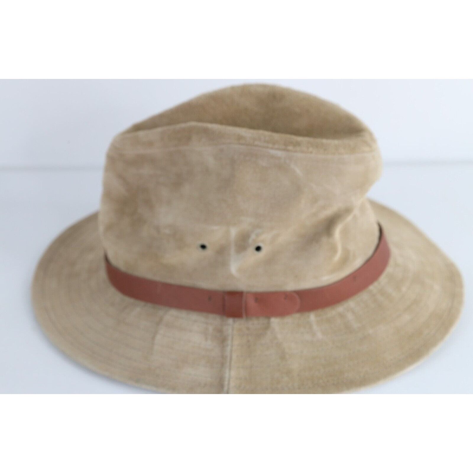 Vintage Deadstock Vintage 90s Steetwear Suede Fedora Hat Size ONE SIZE - 3 Thumbnail