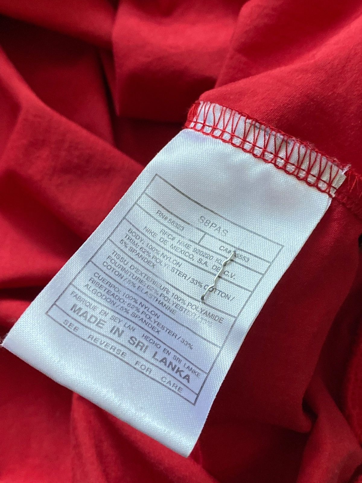 Nike Nike Y2K Nylon Vintage Sweatshirt Light Jacket Hot Red Size US XL / EU 56 / 4 - 15 Thumbnail