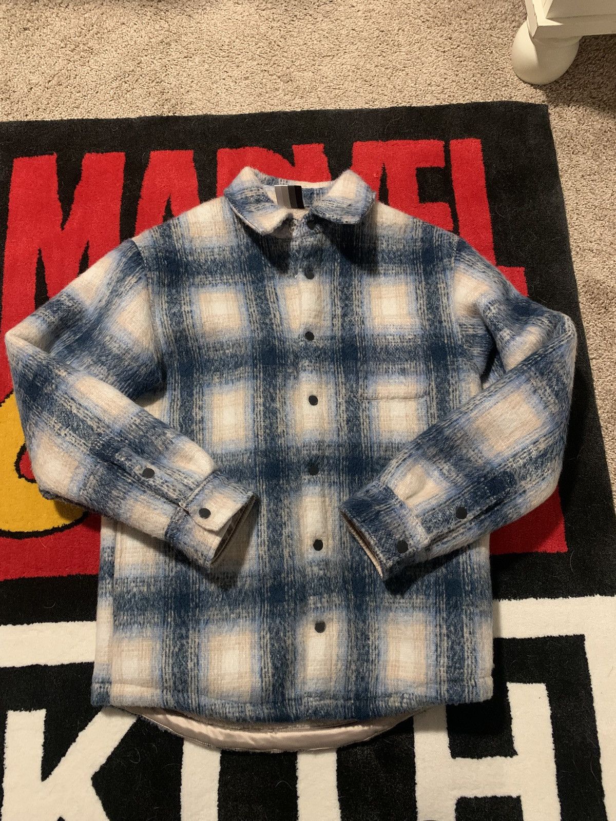 Kith Kith Sheridan Shirt Jacket Blue/Multi Sz S | Grailed