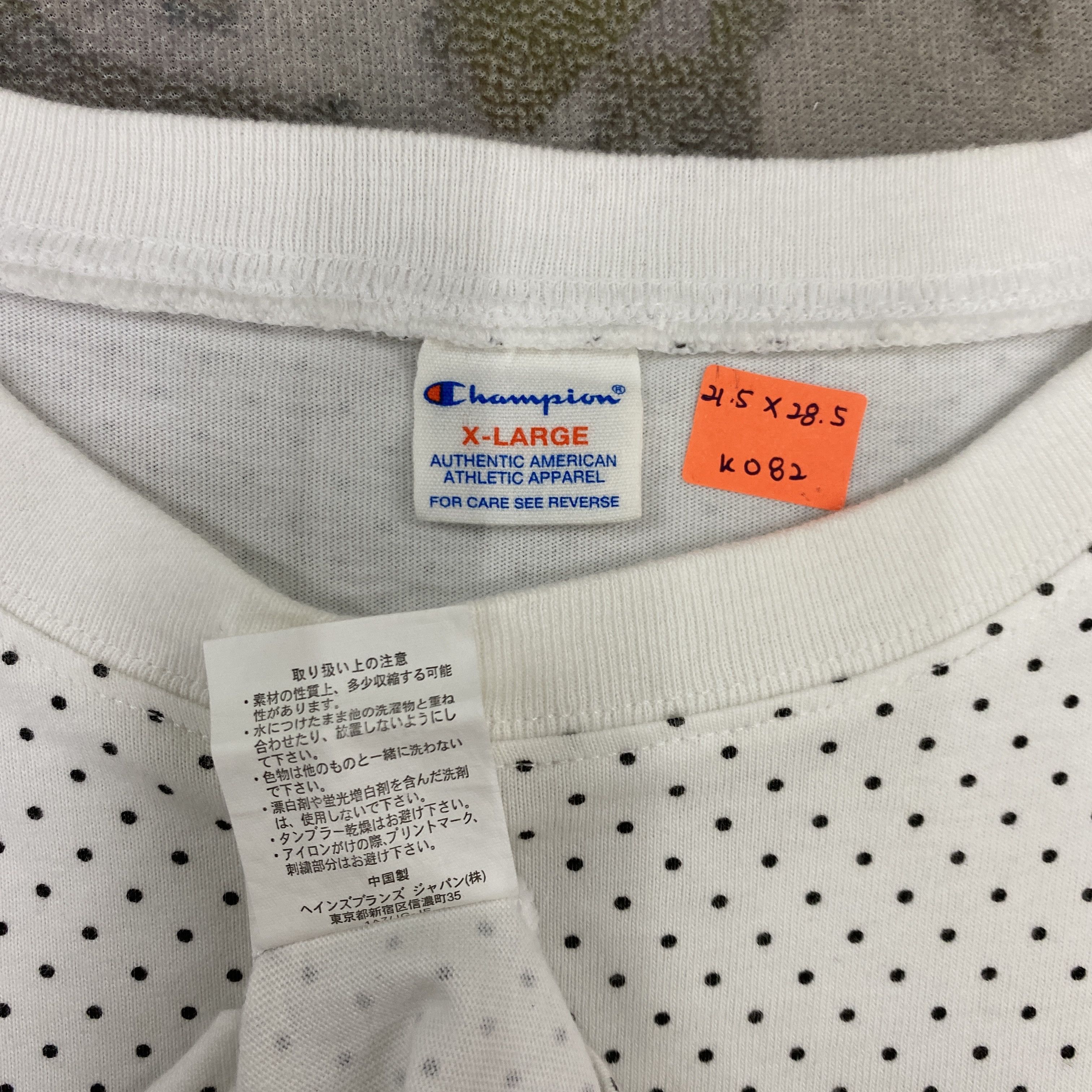 Japanese Brand Vintage Polka Dot Champion Tshirt - K082 Size US L / EU 52-54 / 3 - 3 Thumbnail