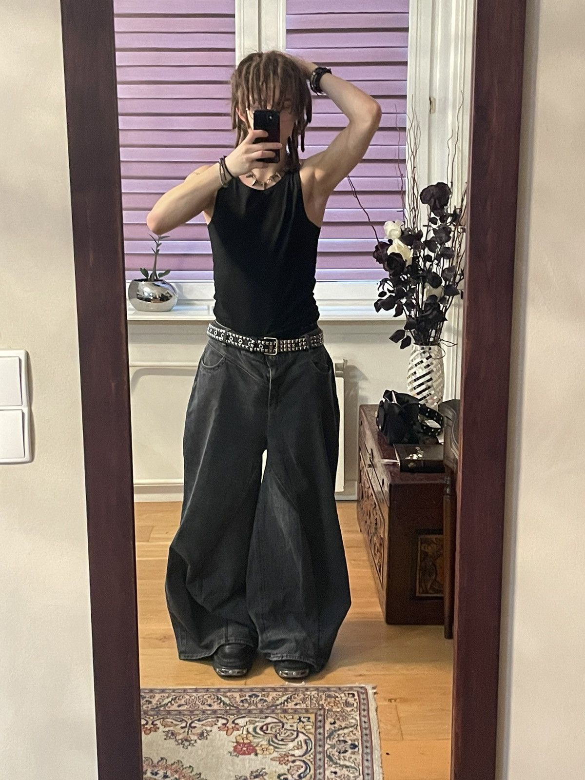 Handmade gray rare handmade Pants Size US 40 / EU 56 - 4 Thumbnail