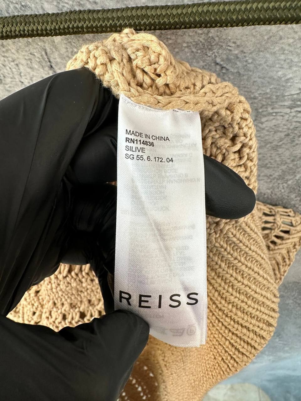Reiss Reiss Silive Open-Knit Cotton Jumper Beige Sweater Relaxed Size L / US 10 / IT 46 - 12 Thumbnail