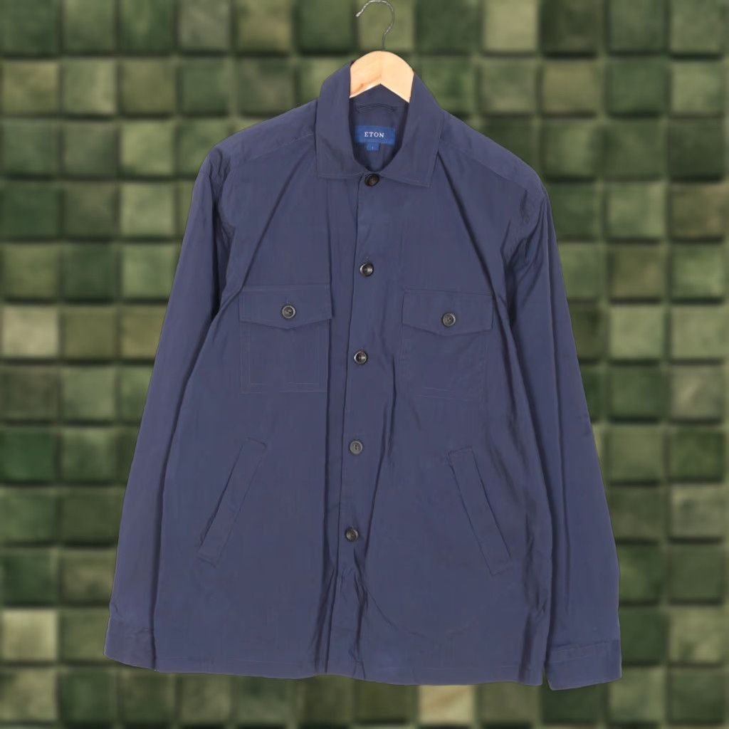 Eton ETON Super Lightweight Field Shirt Jacket Men L Blue MJ5943 Size US L / EU 52-54 / 3 - 1 Thumbnail