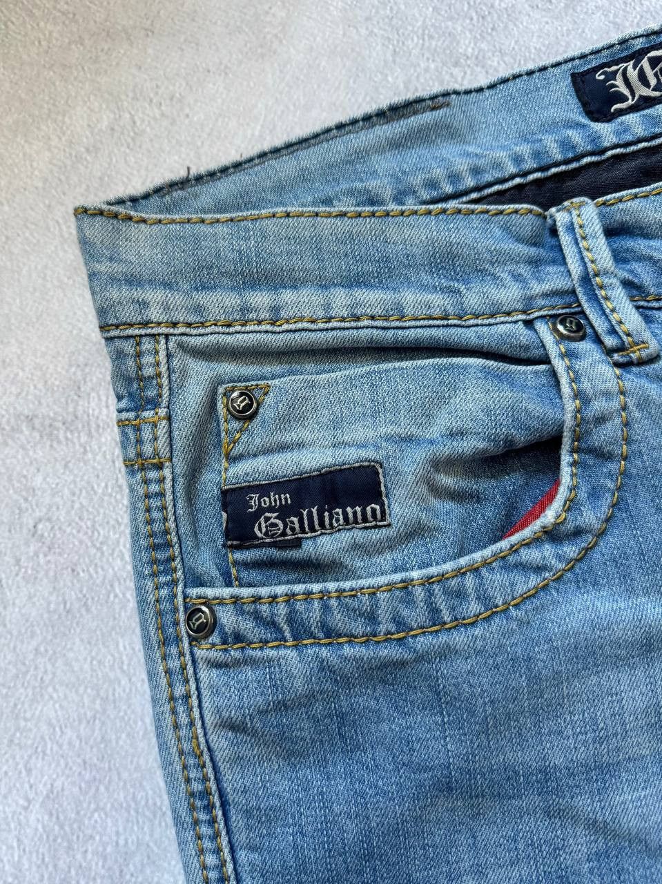 John Galliano 2000s John Galliano Distressed Jeans Denim Pants Size US 34 / EU 50 - 7 Thumbnail