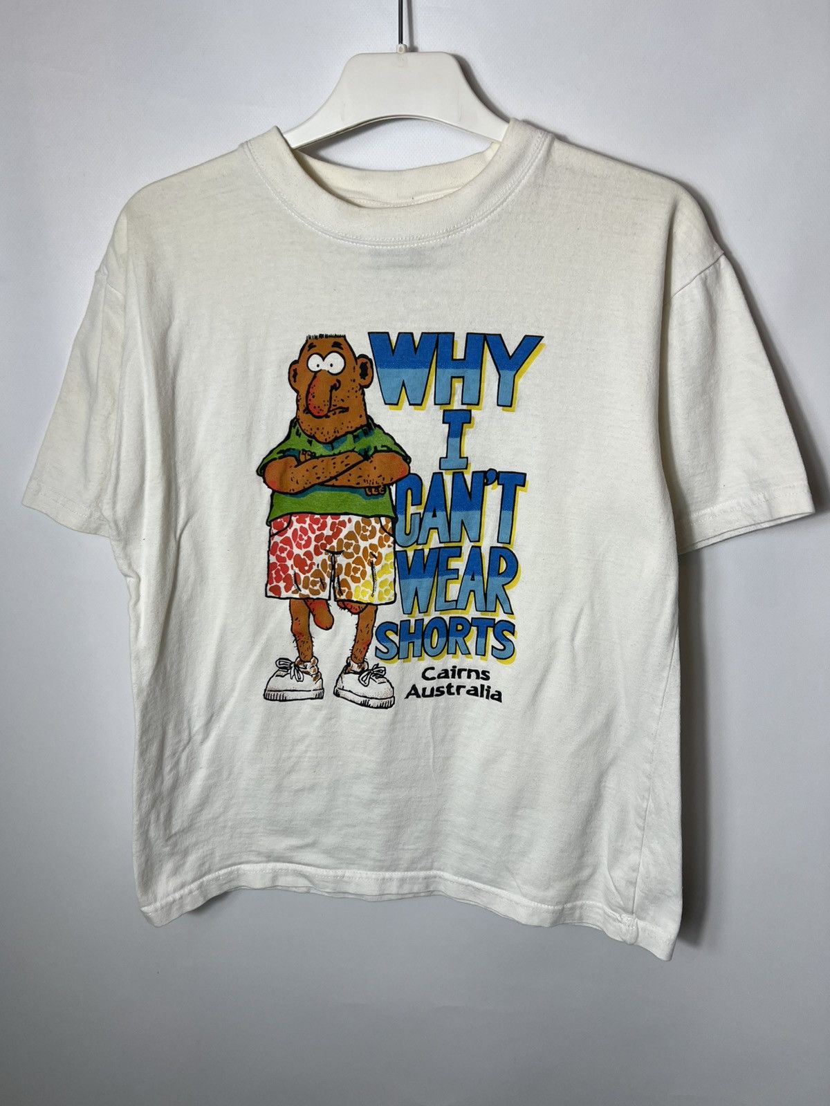 Vintage Vintage streetwear Humor Why I can’t Wear Shorts Funny Tee Size US S / EU 44-46 / 1 - 1 Thumbnail
