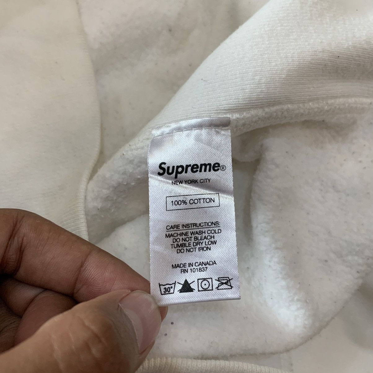 Antihero × Supreme Supreme x Anti Hero FW16 Reverse Weave White Hoodie Size US M / EU 48-50 / 2 - 10 Thumbnail