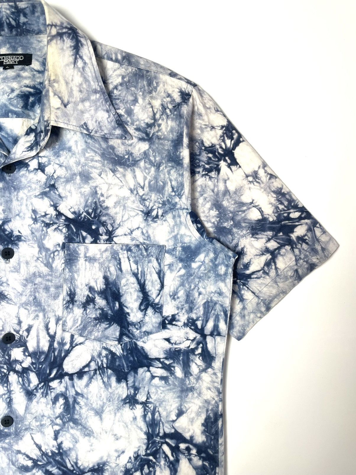 Tornado Mart Tornado Mart Tie Dye Blue White Shirt Size US M / EU 48-50 / 2 - 3 Thumbnail