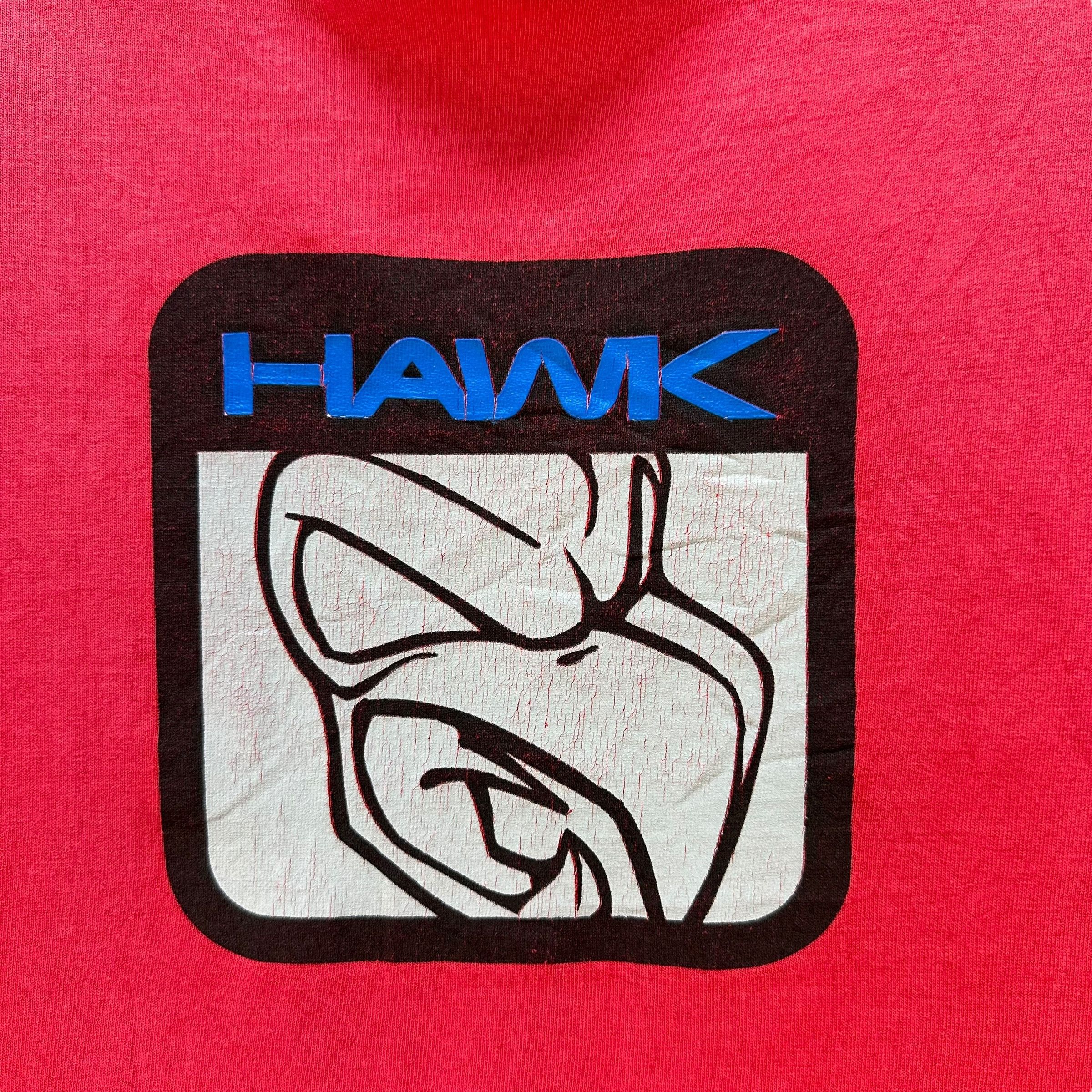 Hawk Vintage HAWK Printed Big Logo Tees #A80-1928 Size US M / EU 48-50 / 2 - 3 Thumbnail