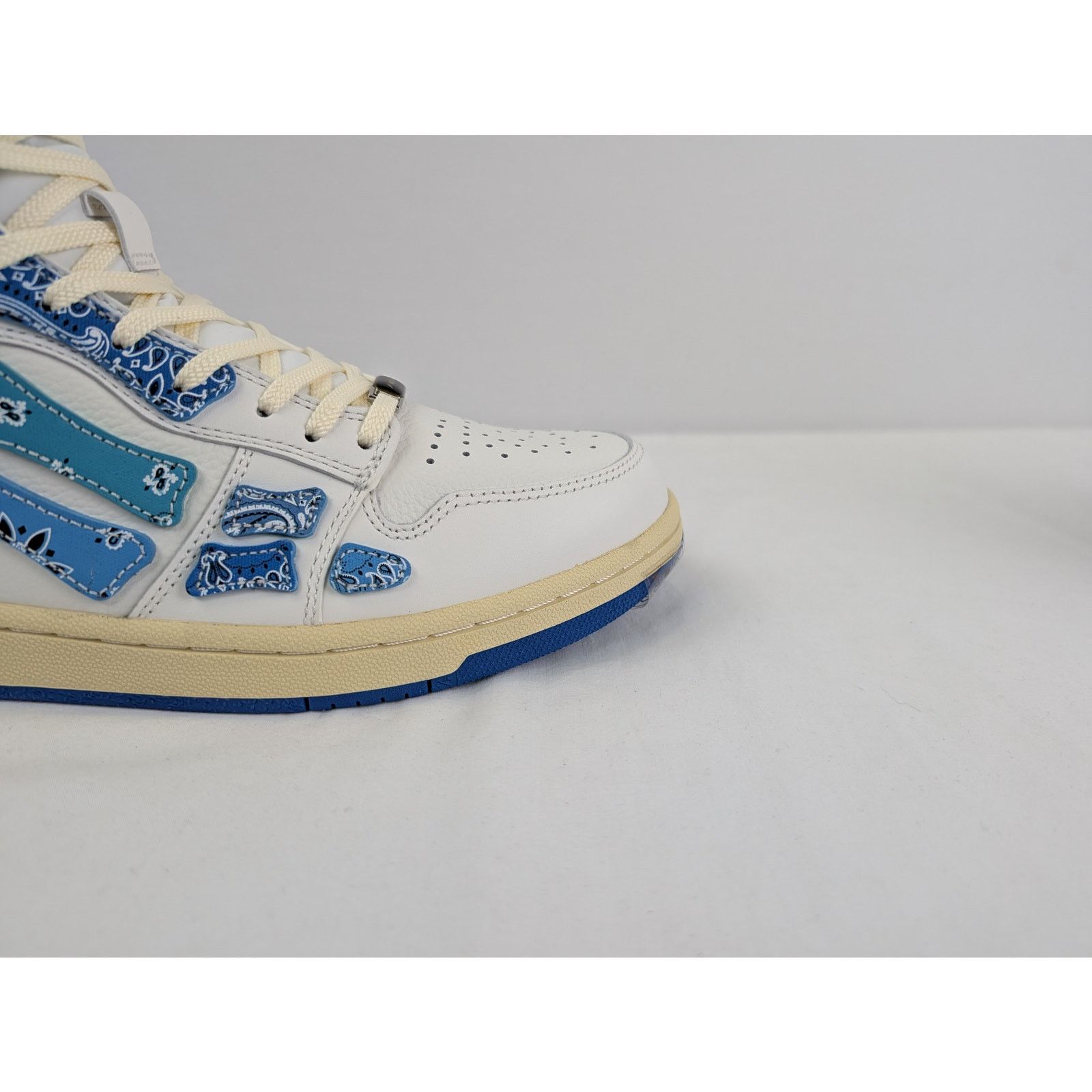 Amiri o1rshd1 Skel Top Hi / Skeleton Hi Top Sneakers Bandana Blue Size US 10 / EU 43 - 3 Thumbnail