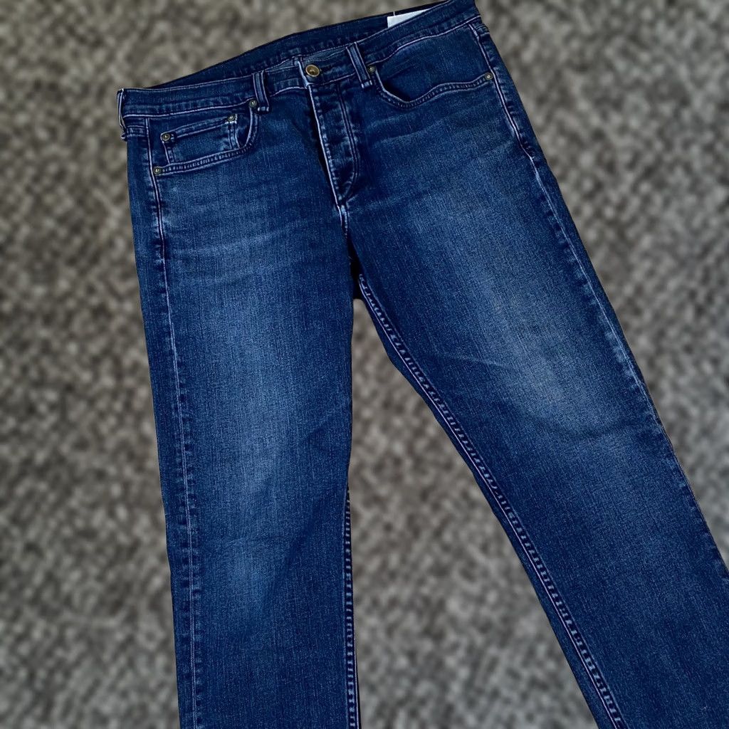Rag & Bone Rag & Bone Jeans Bayview Dark Blue Extra Slim 34 Mens Cotton Blend Denim 5-Pocket Modern City Streetwear Trousers Skinny Rise Mid Button Fly Size US 34 / EU 50 - 1 Thumbnail