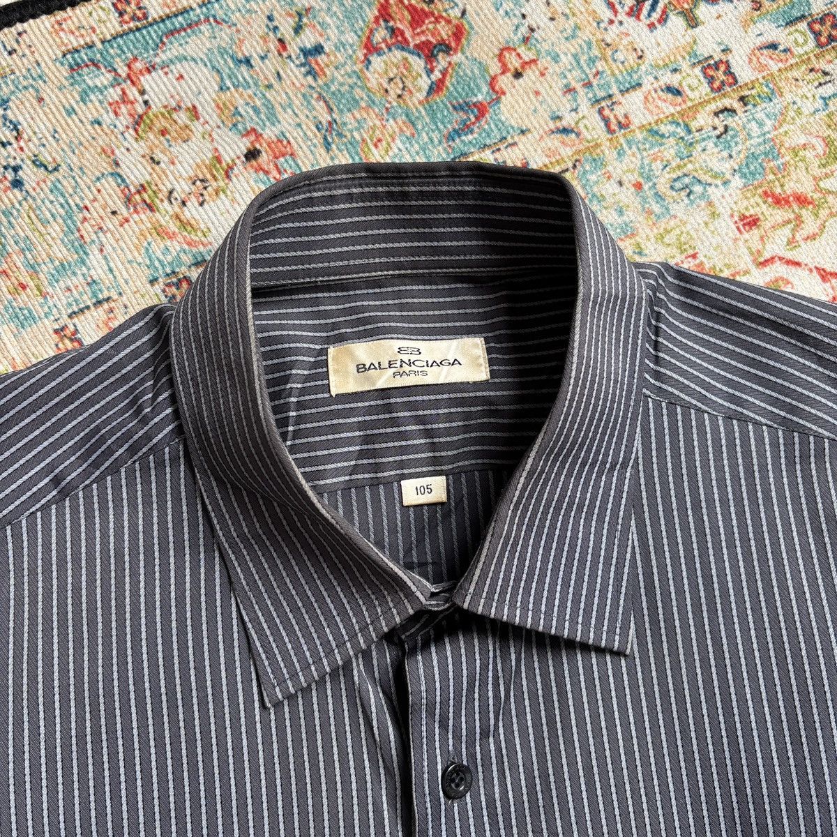 Balenciaga Vintage Balenciaga stripe button up shirt Size US XL / EU 56 / 4 - 2 Thumbnail