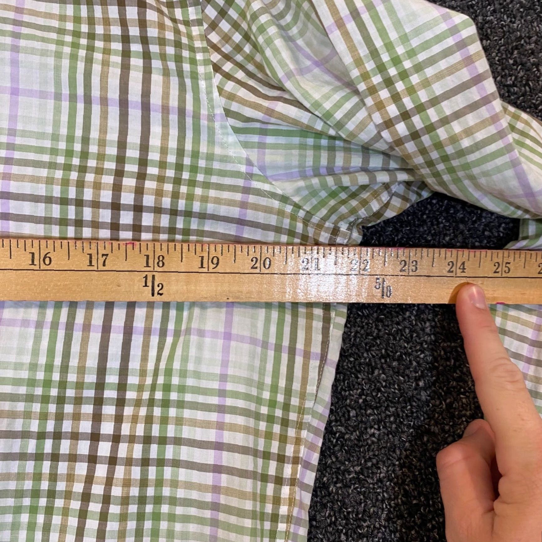 Hugo Boss HUGO BOSS Shirt Mens Medium Regular Green White Plaid Button Up Dress Top L/S Size US M / EU 48-50 / 2 - 6 Thumbnail