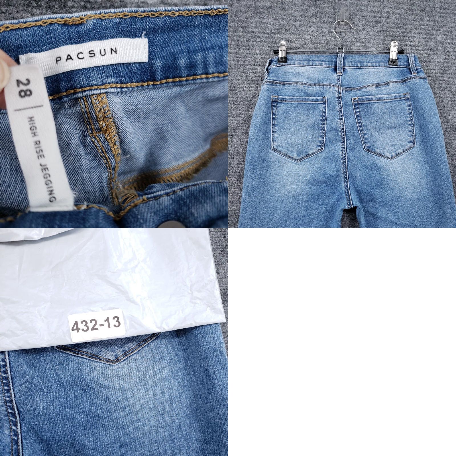 Pacsun Pacsun Jeans Womens 28 High Rise Jegging Distressed Light Wash Blue Denim Size 28" / US 6 / IT 42 - 9 Thumbnail