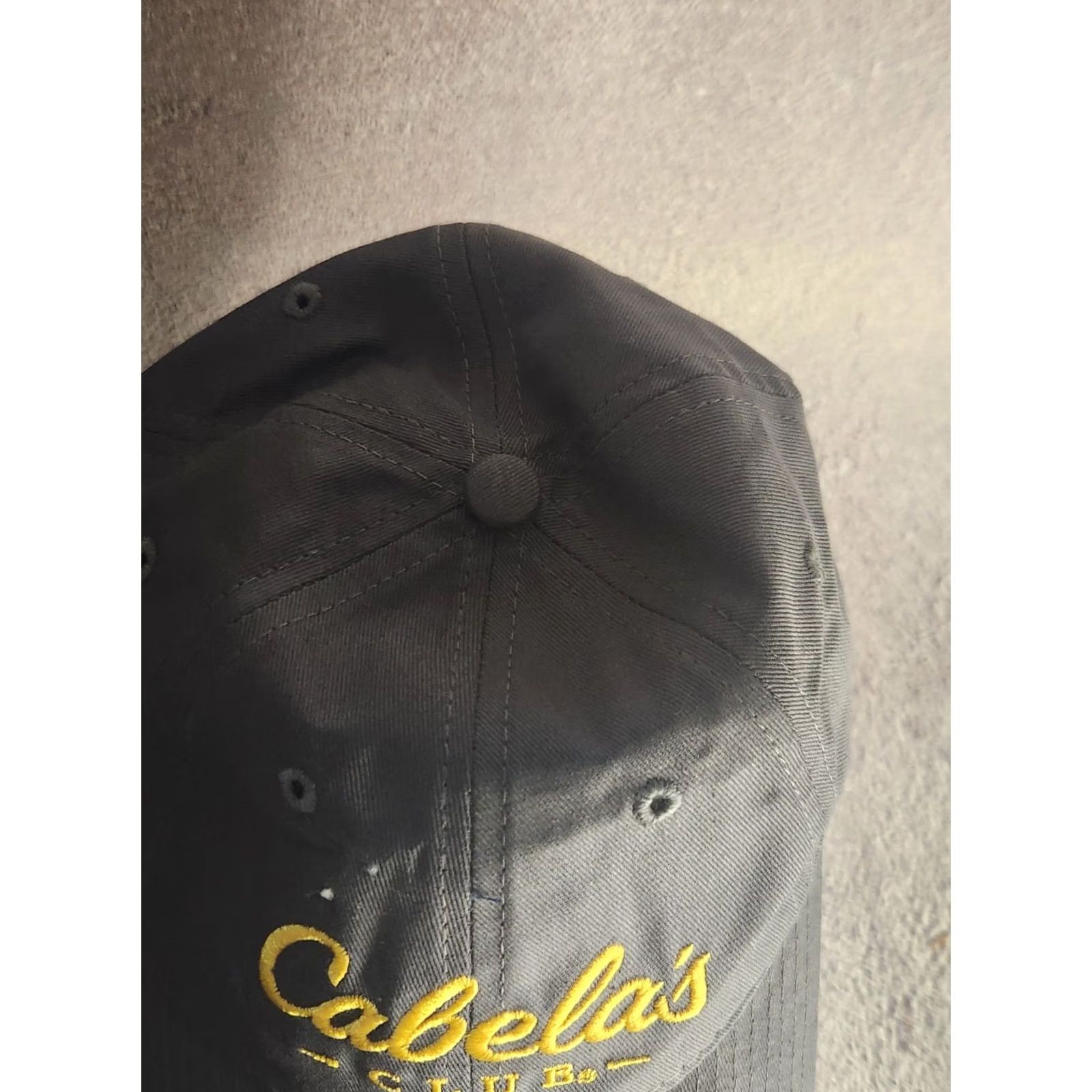Vintage Cabela's Club Gray Adjustable Baseball Hat Cap Strapback Adult Cotton Hat Men's Gray Cap Adjustable Strapback Cotton Baseball Cap Size ONE SIZE - 2 Thumbnail