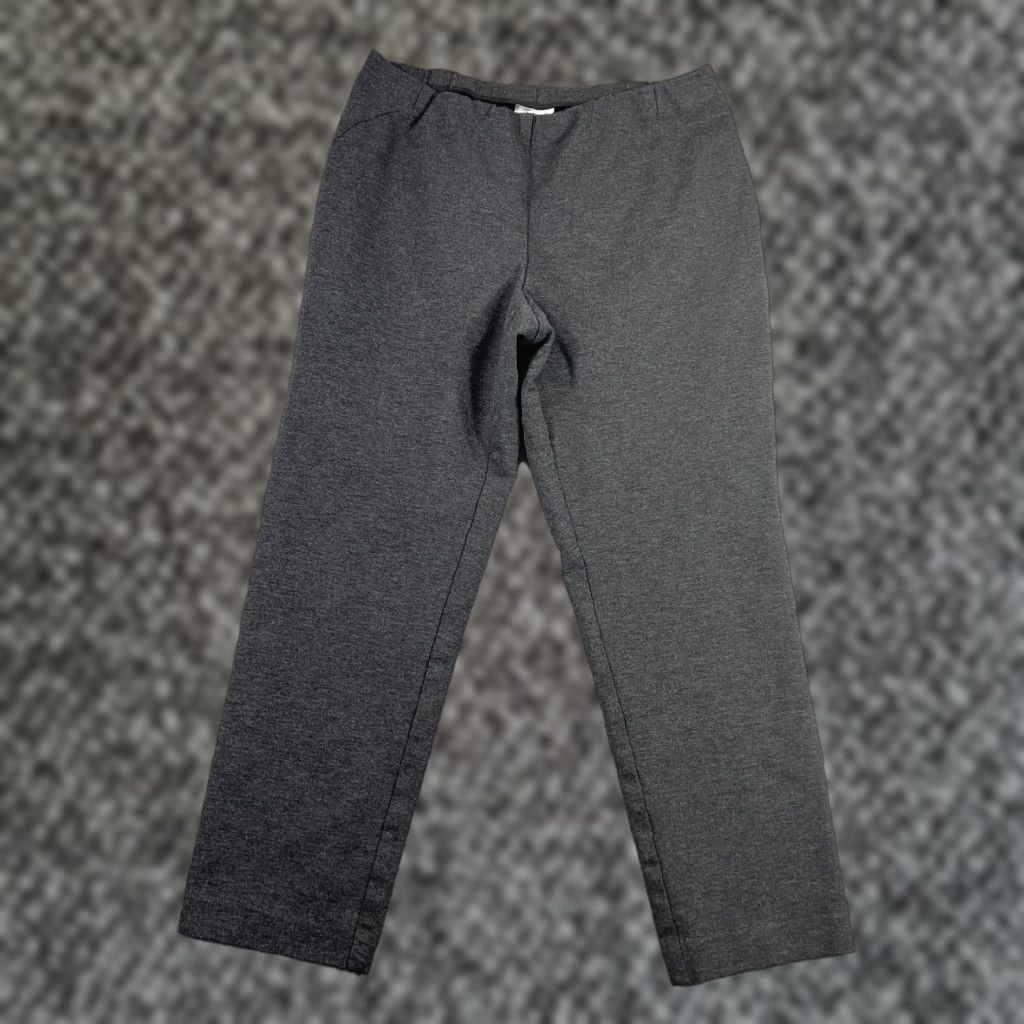 J. Jill J. Jill Slim Leg Pants Womens Medium Pull-On Gray Comfy Casual Travel Cotton Blend Spandex Size 32" / US 10 / IT 46 - 1 Thumbnail