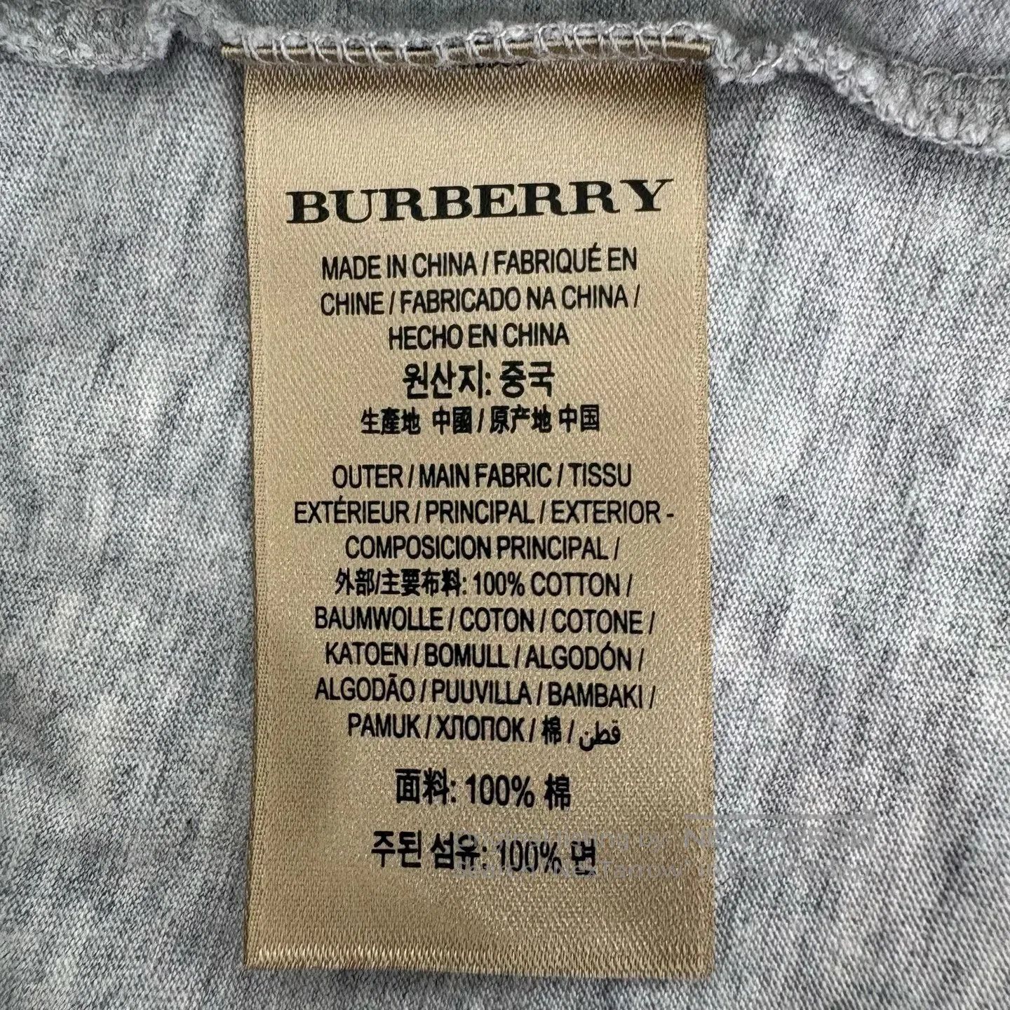 Other Burberry Gray Wine Red Battle Spurs Embroidered Short-Slee Size XS / US 0-2 / IT 36-38 - 5 Thumbnail